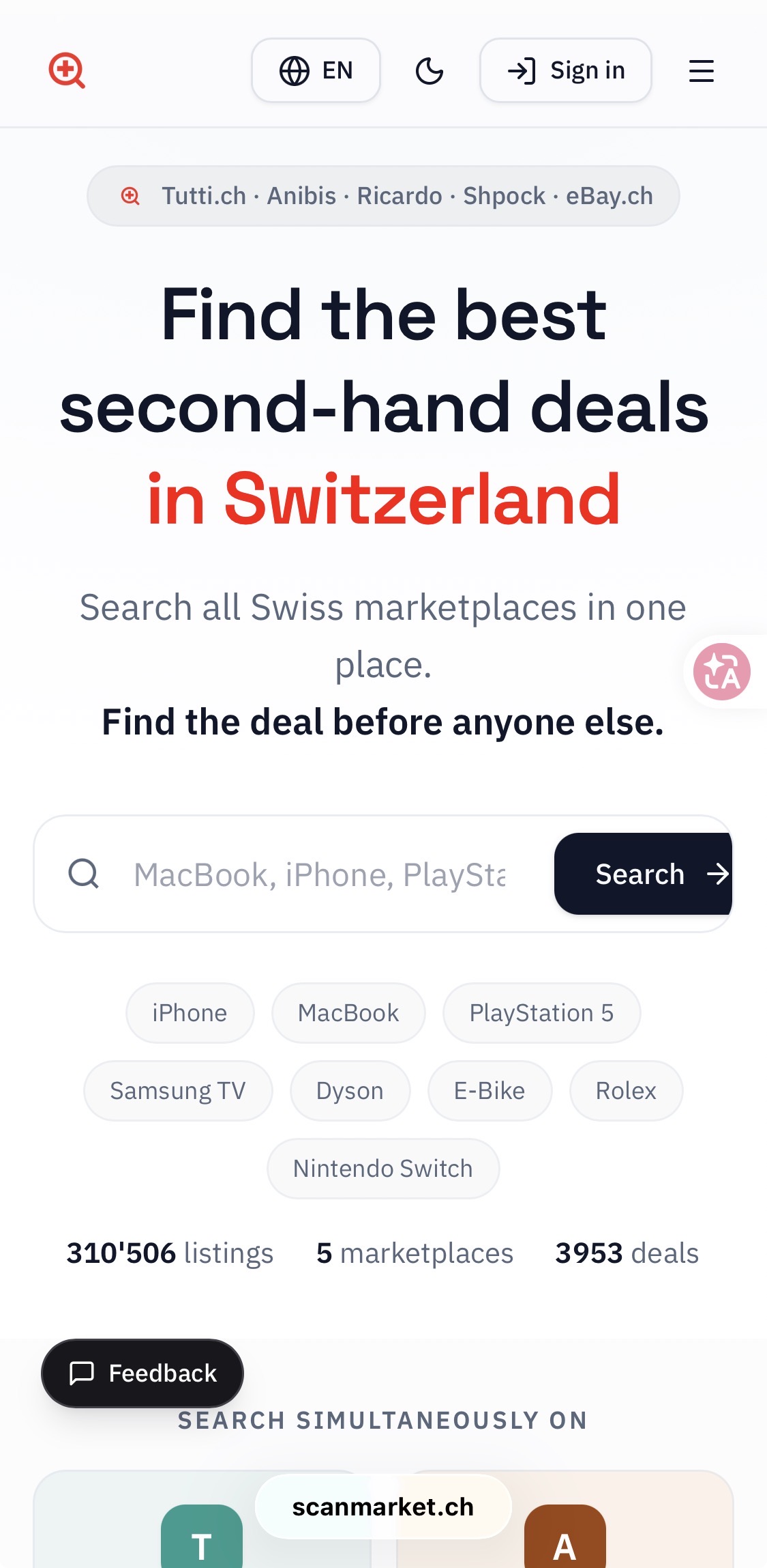 ScanMarket.ch - Mobile